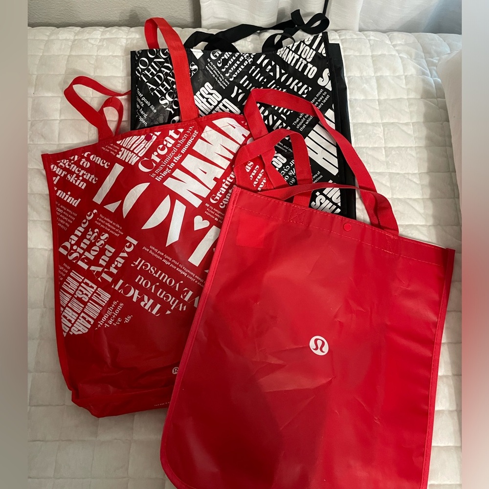 Three large size lululemon bags

These are the larger ones.